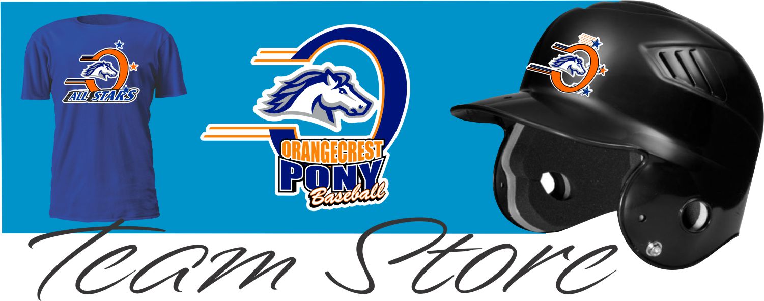 Orangecrest Pony Baseball Team Store Banner
